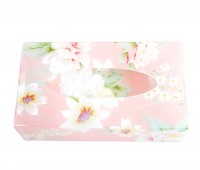 粉色荷花纸巾盒