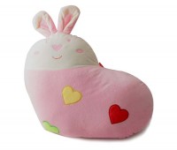 可爱Miffy米菲兔心形抱枕 浅粉色