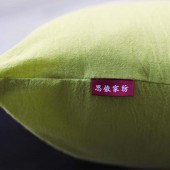 纯棉方枕 抱枕 含芯 （苹果绿）50*50cm