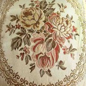 思侬 丝带绣 沙发靠枕靠垫抱枕 含芯 大号 特价 玫瑰提花 60X60cm