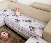 思侬 沙发垫 坐垫 布艺 180x90cm 纯棉紫羽毛