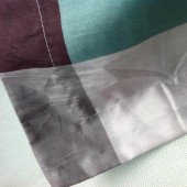 思侬 全棉斜纹印花 枕套（一对）48X74cm 韵律格调蓝